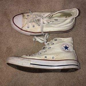 White Hightop Converse